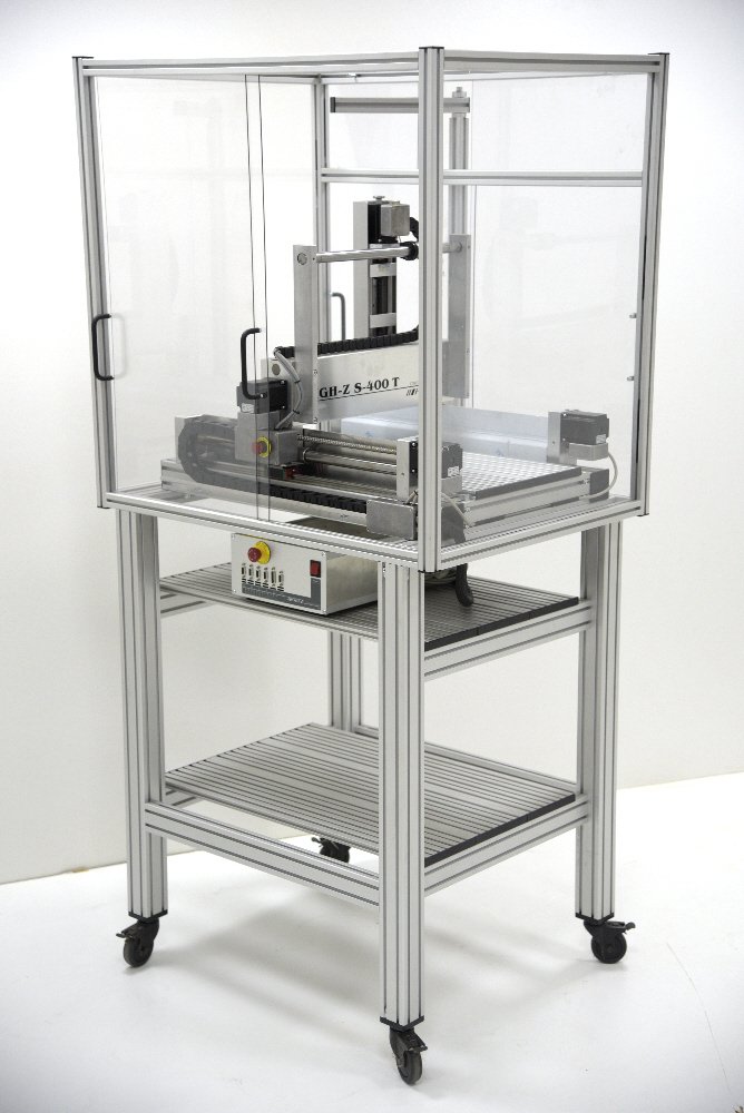 Optio koneen yhteydessä: CNC-Step - Konealusta suojakotelon kanssa - High-Z S-720 - 1110 × 790 × 900 mm