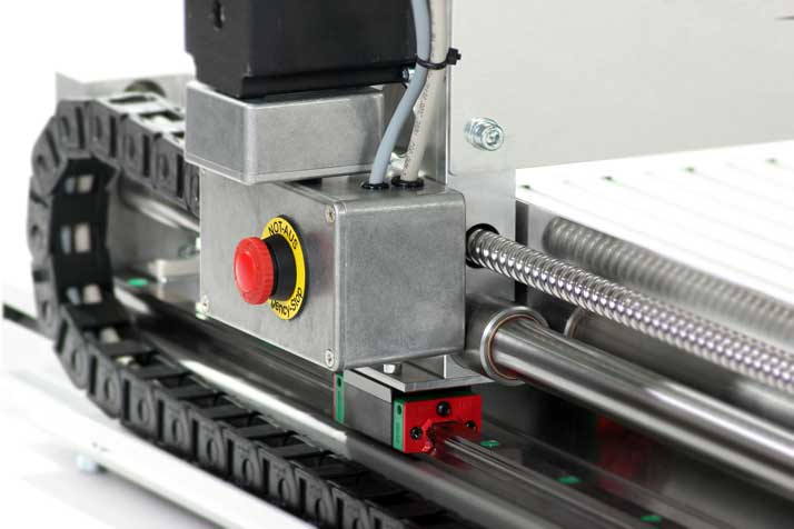 Optio koneen yhteydessä: CNC-Step - Profiilikiskojohde X-akselille - High-Z S-1000 - lisäjäykistys