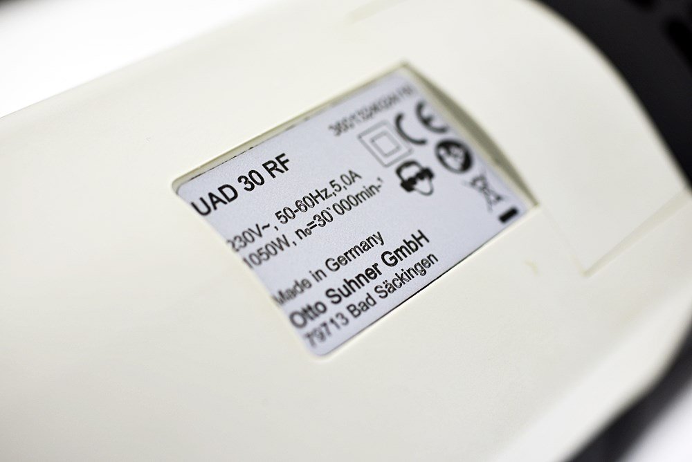 Optio koneen yhteydessä: Suhner UAD 30-RF jyrsinmoottori 1050 W - 3500-30000 rpm - kaulus 43 mm - sarja