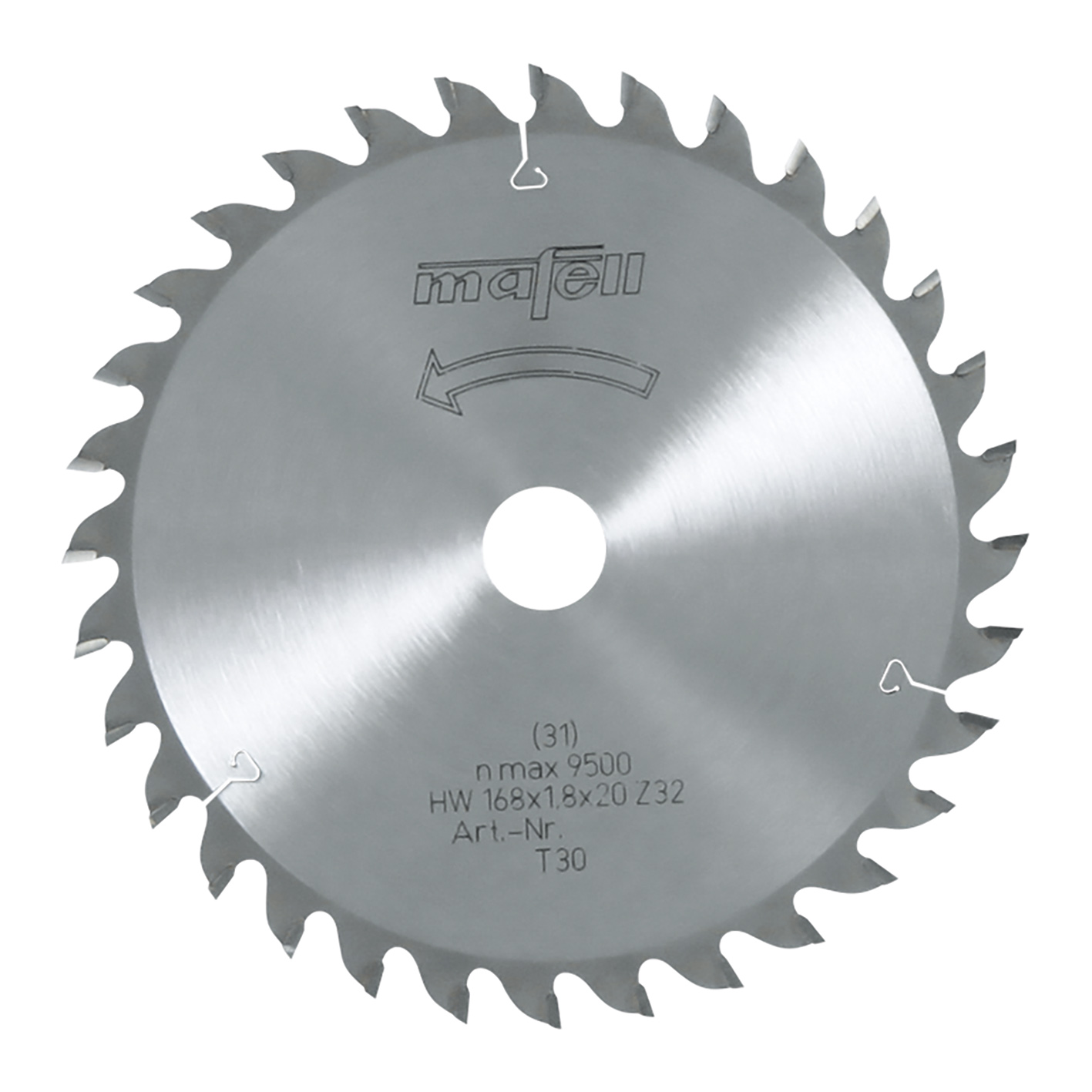 Mafell - TCT saw blade 168 x 1,2/1,8 x 20 mm, Z 32, WZ, for fine sawing in wood