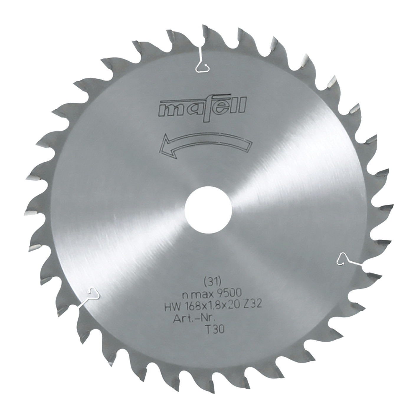 Mafell - TCT saw blade 168 x 1,2/1,8 x 20 mm, Z 32, WZ, for fine sawing in wood