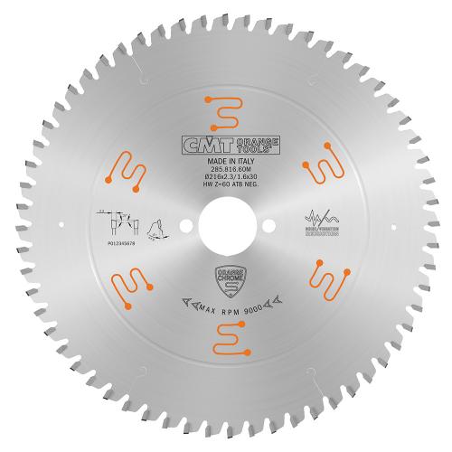 CMT - CIRCULAR SAW BLADE CHROME HW 216x2.3/1.6x30 Z60 ATB -5NEG