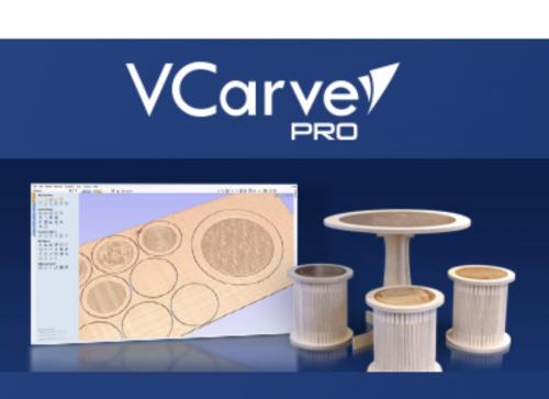 VCarve PRO - helppokäyttöinen kaiverrusohjelma (2D / 2.5D suunnittelu ja 3D työstö) - Ammattilaisversio