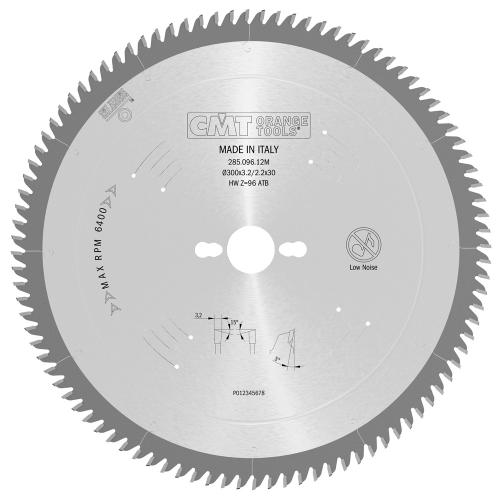CMT - Pyörösahanterä - Hieno viimeistely D=300X3,2X35 Z96 15° ATB