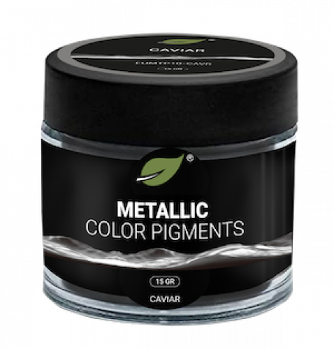 EcoPoxy - 15g Metallinkiilto väripigmentti - Caviar