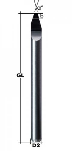 V-Router Bit 15° S=1/8" D=1/8"