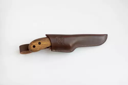 BeaverCraft - Carbon Steel Bushcraft Knife Walnut Handle with Leather Sheath