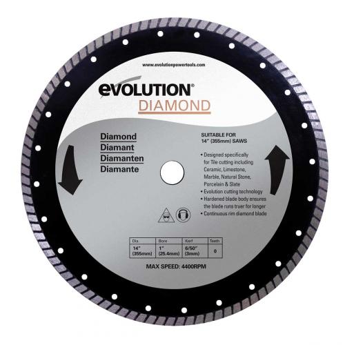 Pyörösahanterä-timantti  355mm  EVOLUTION