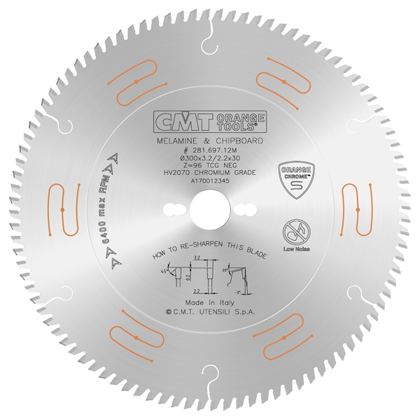 CMT - XTREME LAMINATED AND CHIPBOARD CIRCULAR SAW BLADES 250-300MM