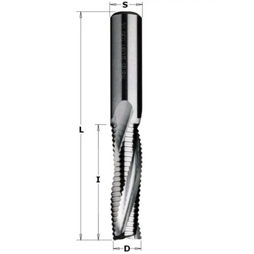 Spiraalijyrsinterä Ylös leikkaava Z3R (Rouhinta) HW D=8X32X80 RH
