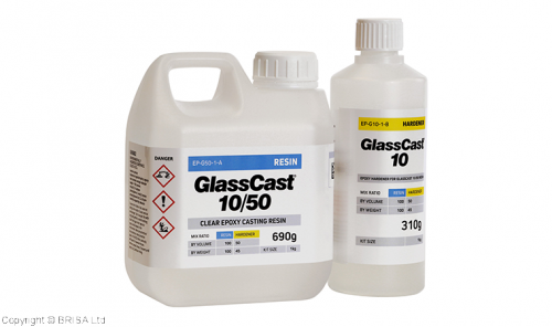 GlassCast 10 Kirkas Epoksihartsi Pinnoitukseen 1Kg