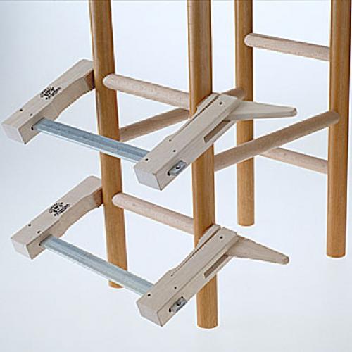Klemmsia clamps with wooden jaws