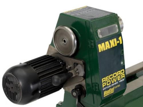 Record - MAXI-1-M33 Slitstark Träsvarv med Vridbart Huvud och Varierandehastigheter I Gjutjärn