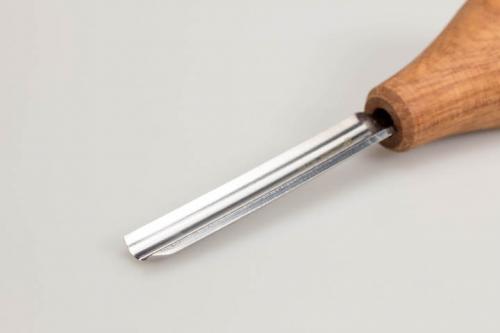 BeaverCraft – Kämmenen kokoinen suora, pyöristetty taltta. Karkeus ?9 (10 mm)