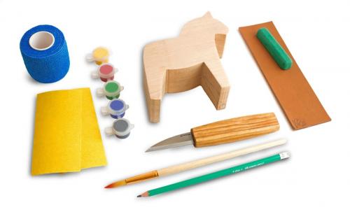 Beavercraft - Dala Horse Carving Kit – Complete Starter Whittling Kit for Beginners Adults Teens and Kids