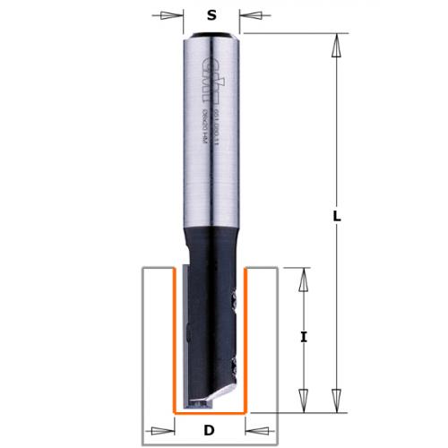 Suora urajyrsinterä - Irtopalaterä Z1 S=12 D=12X48,3 RH