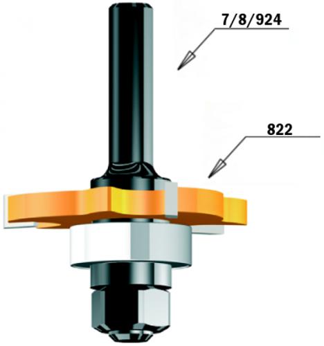 CMT - SLOT CUTTER ARBOR WITH BEARING S=6