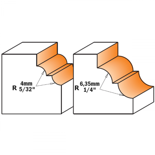 CMT - CLASSICAL OGEE BIT HW S=6 D=33,4X13