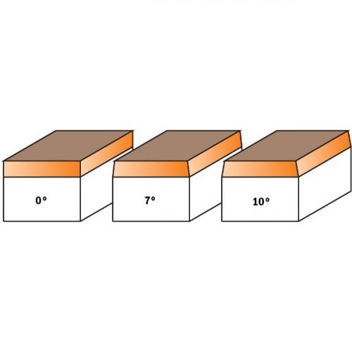 CMT - HWM CONICAL FLUSH TRIM BIT 7° Z1 S=6  D=4.5/6X6