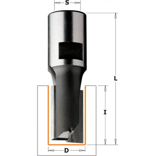 Suora urajyrsinterä (sisäkierrekiinnitys) HW Z2 S=M12X1 D=16X35X67 RH