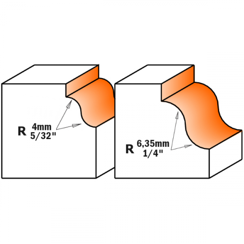 CMT - ROMAN OGEE BIT W/BRNG HW S=6 D=38,1X17,3