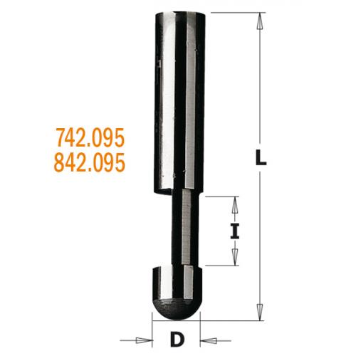 Suora Reunajyrsinterä Z1 S=6 D=6X9,5X38