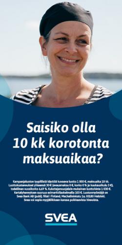 Svea 10kk koroton maksuaika yli 1000€ tilauksiin