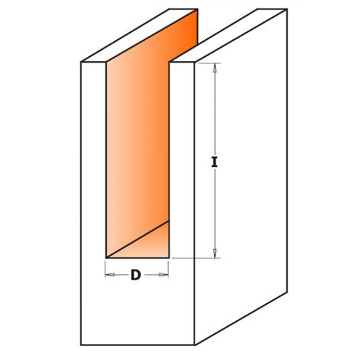 Suora urajyrsinterä HW Z2 S=8X50 D=32X20X70 RH