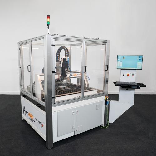 CNC-Step - AceroDURO 100/S50 RD CNC-kone - teräsrunko - konealusta ja suojakotelo mukana