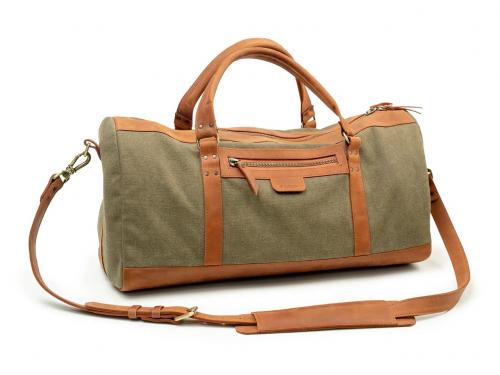 Beavercraft - Journey - Canvas and Leather Travel Luggage Duffel Bag
