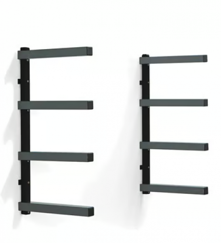 BORA - 4 Tasoinen Varastohylly Laudoille ja Muille Pitkälle Tavaralle