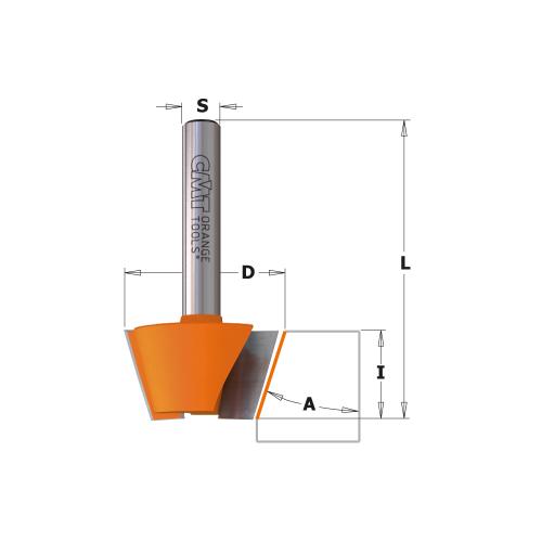 Viistejyrsinterä HW S=8 D=26X12,7 30°