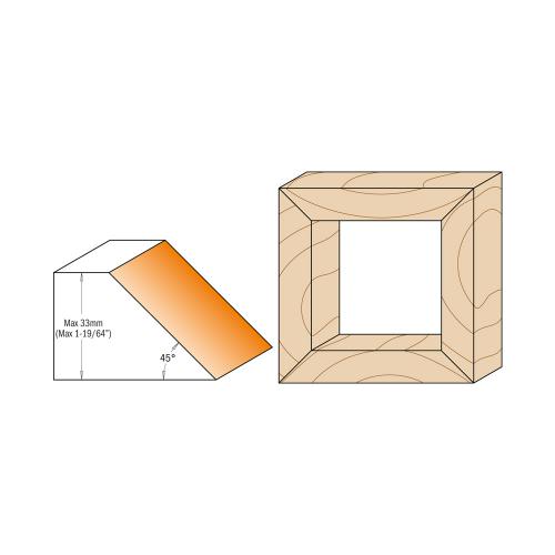 CMT - Viistejyrsinkurso 45° D=150X50X30