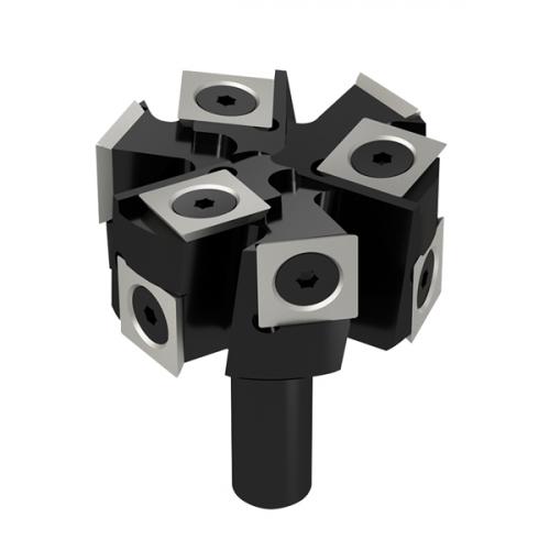 Plaanausjyrsinterä vaihtoteräpaloilla HW Z6+3 S=12 D=50.8x25.4x63.5