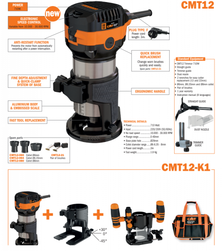 CMT12 710w Trimmer