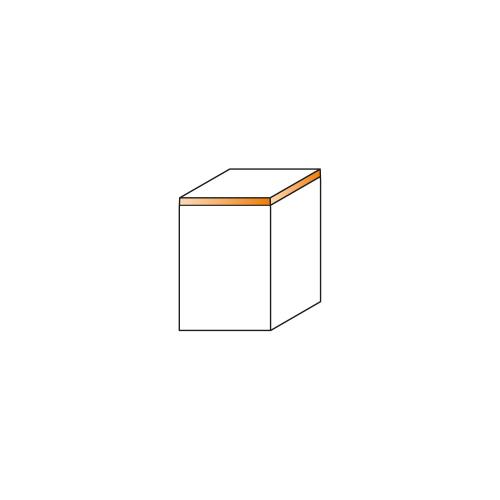 Suora Reunajyrsinterä HW Kolmiolaakerilla S=8 D=19X15,87