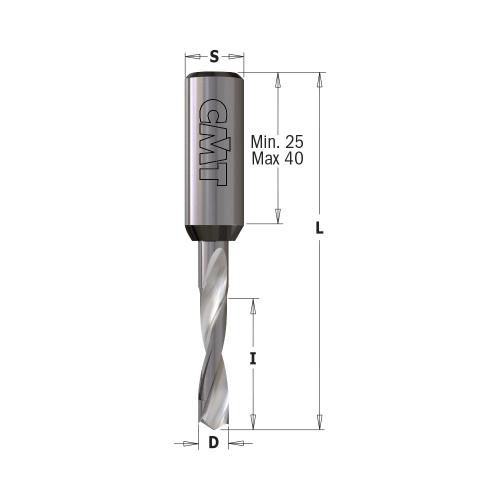 CMT - XTREME DOWEL DRILL SHW S=10X25 D=3X18X57.5 RH