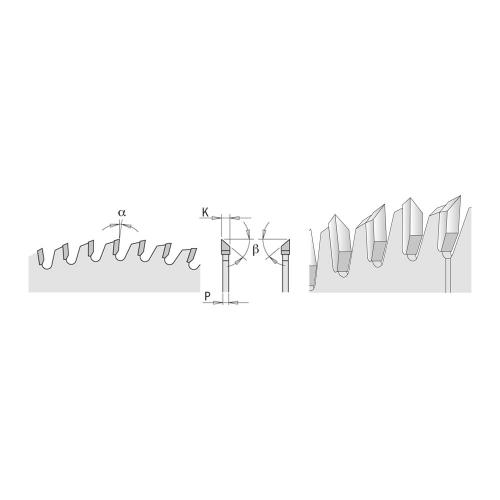 CMT - Pyörösahanterä - hienohammasterä D=220X3,2X30 Z64 40° HiATB
