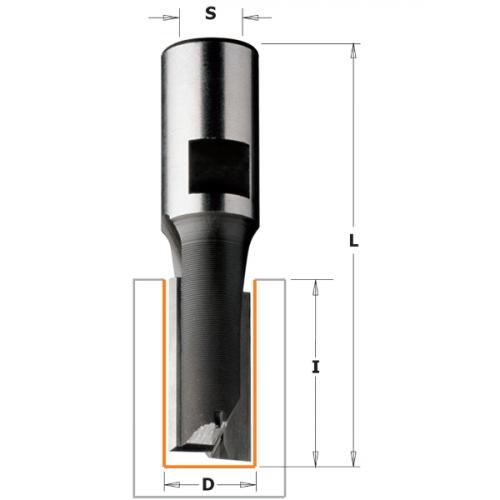 Suora urajyrsinterä (sisäkierrekiinnitys) HW Z2 S=M10X1,5 D=16X45X77 RH
