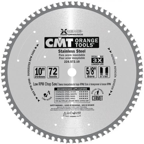 226.580.12 - CMT - SAW BLADE FOR STAINLESS STEEL HW 305X2,2/1,8X25,4 Z80 FWF