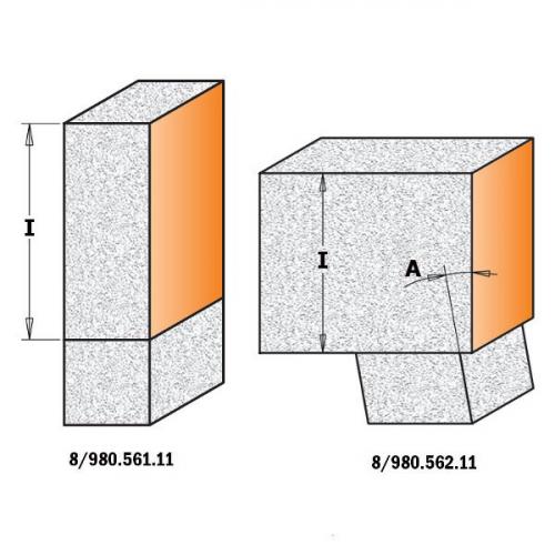 Suora Reunajyrsinterä Solid Surface Irtopalaterillä HW S=12 D=19x30x83 RH