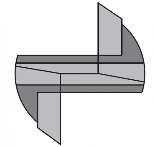 Suora urajyrsinterä (sisäkierrekiinnitys) HW Z2 S=M12X1 D=20X60X92 RH