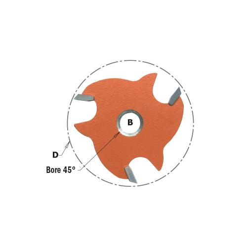 CMT - SLOT CUTTER Z3 HM F=8 C/SV D=47.6X5