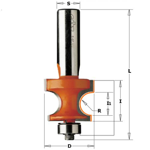 CMT - CORNER BEADING BIT HW S=6 D=28,6X22,2