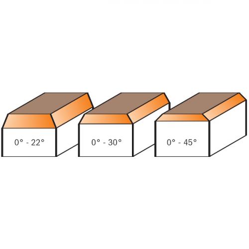 CMT - COMBINATION TRIMMER BIT HW S=6 D=12X12,7 30 DEG