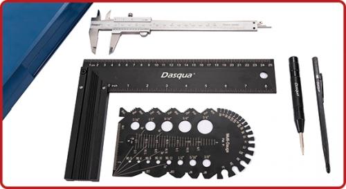 Dasqua - Monitoiminen mittaussarja 5 osaa työntömitalla, metrinen