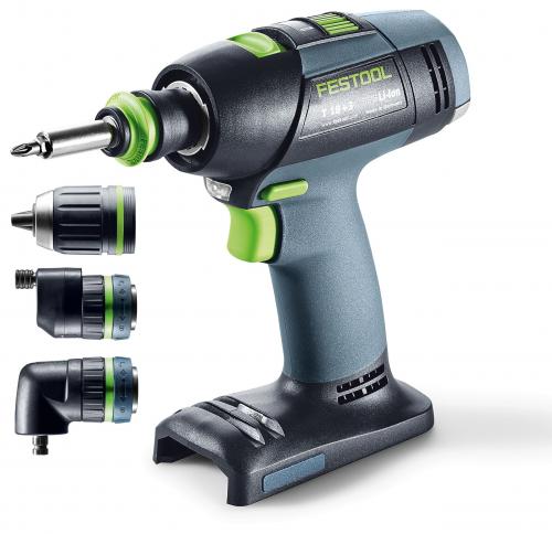Festool - Akkuruuvinväännin T18+3 Basic-Set