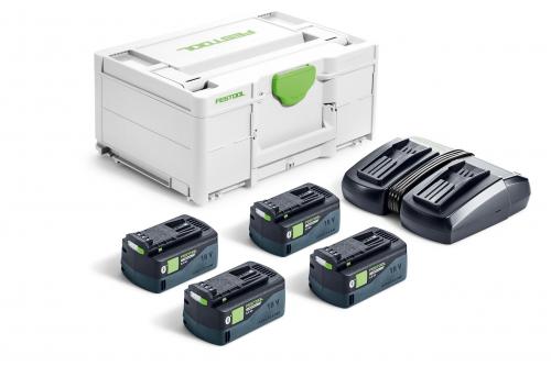 Festool - Energiasetti SYS 18V 4xHP5,0/TCL6DUO