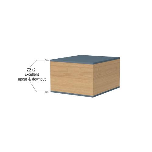 Suora Trimmaus / Laminaattijyrsinterä Laakerilla Z2+2 S=8 D=19x25.4x86 RH