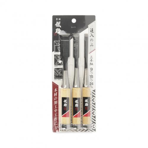 Gisuké Wood Chisel Set in Blister - 3pcs